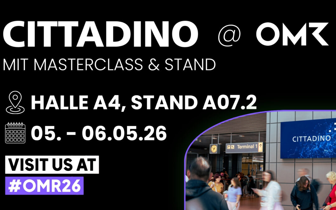 Cittadino goes OMR: 2026 als Aussteller und mit Masterclass